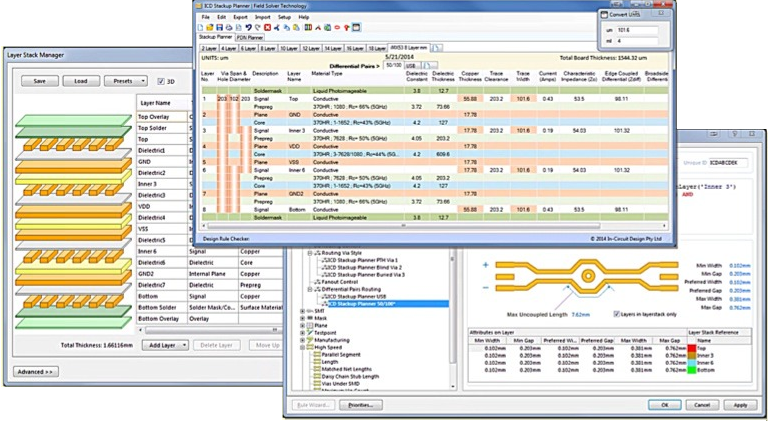 Figure 2 - Integration of the ICD Stackup Planner and Altium Designer 14